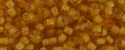 (image for) TOHO Size 6/o Round Seed Bead-Squash Lined Topaz Transparent 6T950