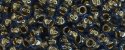 (image for) TOHO Size 6/o Round Seed Bead-Bronze Lined Light Sapphire Transparent 6T992
