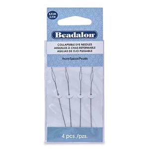(image for) Beadalon Brand Collapsible Eye Needles Heavy * 4 Needles