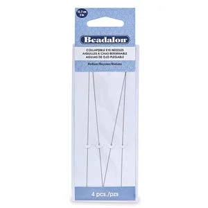 (image for) Beadalon Brand Collapsible Eye Needles Medium 5" * 4 Needles