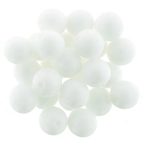 (image for) Czech 8mm Round-Opaque White