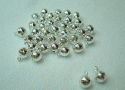 (image for) 8mm Silver Colored Brass Bells