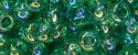 (image for) TOHO 8/o Round Seed Bead-Light Green Transparent Rainbow #8T164B