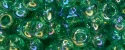 (image for) TOHO 8/o Round Seed Bead-Light Green Transparent Rainbow #8T164B