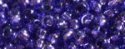 (image for) TOHO Size 6/o Round Seed Bead-Purple Silver Lined 6T2224
