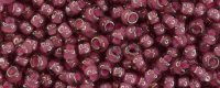 (image for) TOHO 8/o Round Seed Bead-Dark Pink Lined Topaz Transparent. 8T959