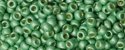 (image for) TOHO 8/o Round Seed Bead-Light Green Galvanized Matte PermaFinish #8TPF570F