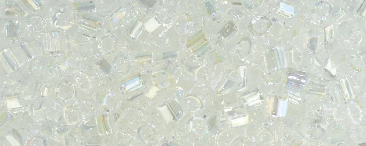 (image for) TOHO Size 8/o Hexagon Shape Seed Bead-Crystal Transparent Rainbow