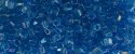 (image for) TOHO Size 8/o Hexagon Shape Seed Bead-Aqua Transparent Rainbow