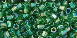 (image for) TOHO Size 8/o Hexagon Shape Seed Bead-Avocado Green Transparent Rainbow
