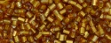 (image for) TOHO Size 8/o Hexagon Shape Seed Bead-Dark Topaz Silver Lined Matte