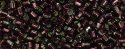 (image for) TOHO Size 8/o Hexagon Shape Seed Bead-Dark Amethyst Silver Lined