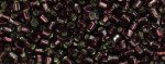 (image for) TOHO Size 8/o Hexagon Shape Seed Bead-Dark Amethyst Silver Lined