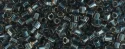 (image for) TOHO Size 8/o Hexagon Shape Seed Bead-Metallic Blue Lined Light Pink