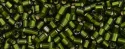 (image for) TOHO Size 8/o Hexagon Shape Seed Bead-Olivine Silver Lined Matte