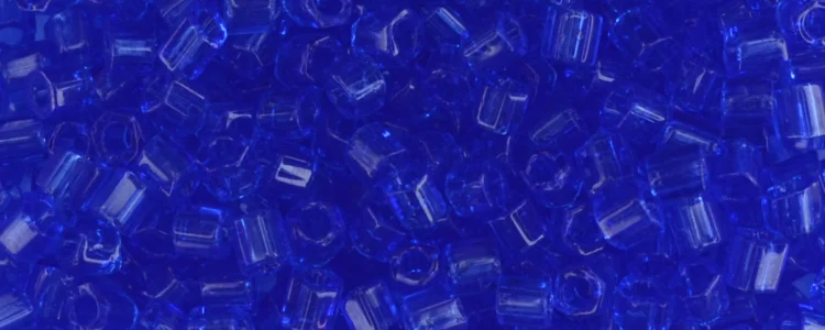 (image for) TOHO Size 8/o Hexagon Shape Seed Bead-Sapphire Transparent