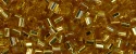 (image for) TOHO Size 8/o Hexagon Shape Seed Bead-Topaz Silver Lined