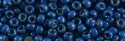 (image for) TOHO 8/o Round Seed Bead-Dark Teal Blue Matte Galvanized PermaFinish #8TPF584F