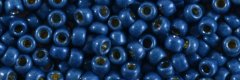 (image for) TOHO 8/o Round Seed Bead-Dark Teal Blue Matte Galvanized PermaFinish #8TPF584F