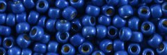 (image for) TOHO 8/o Round Seed Bead-Royal Blue Matte Galvanized PermaFinish #8TPF585F