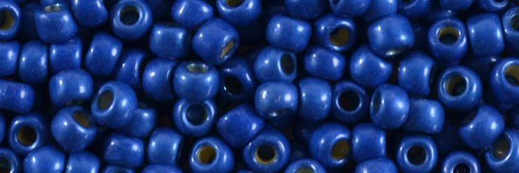 (image for) TOHO 8/o Round Seed Bead-Royal Blue Matte Galvanized PermaFinish #8TPF585F
