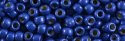 (image for) TOHO 8/o Round Seed Bead-Cobalt Blue Matte Galvanized PermaFinish #8TPF586F