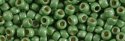 (image for) TOHO 8/o Round Seed Bead-Spring Green Matte Galvanized PermaFinish #8TPF587F