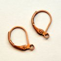 (image for) Antique Copper Plate - Oval Leverback Earwire