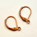 (image for) Antique Copper Plate - Oval Leverback Earwire