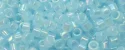 (image for) TOHO Aiko Precision Cylinder Bead. Aqua Translucent Rainbow TB-1243