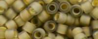 (image for) TOHO Aiko Precision Cylinder Bead. Beige Lined Crystal Matte TB-369FM