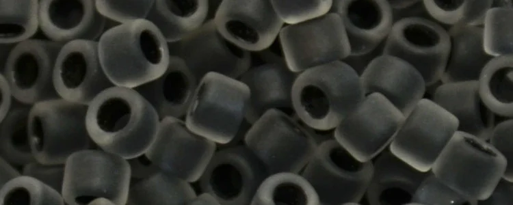 (image for) TOHO 8/o Round Seed Bead-Black Lined Crystal Matte #8T344FM