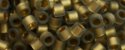 (image for) TOHO Aiko Precision Cylinder Bead. Bronze Lined Black Diamond Rainbow Matte TB-999FM