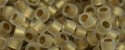 (image for) TOHO Aiko Precision Cylinder Bead. Bronze Lined Crystal Matte TB-989FM