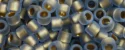 (image for) TOHO Aiko Precision Cylinder Bead. Bronze Lined Light Sapphire Rainbow Matte TB-997FM