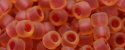 (image for) TOHO Aiko Precision Cylinder Bead. Dark Rose Lined Topaz Matte TB-241FM