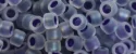 (image for) TOHO Aiko Precision Cylinder Bead. Dark Purple Lined Crystal Rainbow Matte TB-774FM