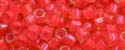 (image for) TOHO Aiko Precision Cylinder Bead. Hot Pink Lined Topaz Transparent TB-979