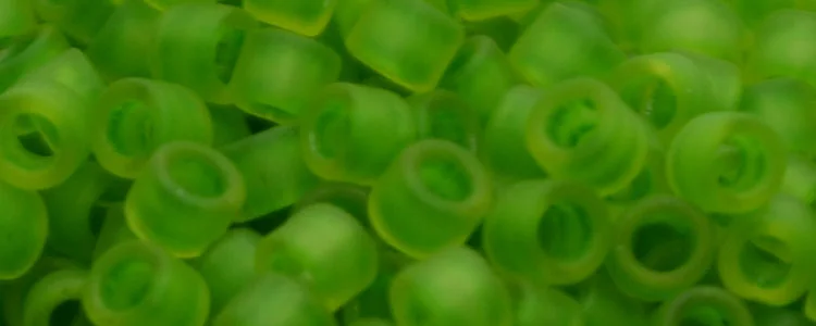 (image for) TOHO Aiko Precision Cylinder Bead. Lime Lined Jonquil Matte TB-306FM
