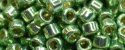 (image for) TOHO Aiko Precision Cylinder Bead. Light Green Galvanized PermaFinish TB-PF570