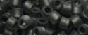 (image for) TOHO Aiko Precision Cylinder Bead. Metallic Blue Lined Black Diamond Matte TB-282FM