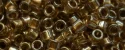 (image for) TOHO Aiko Precision Cylinder Bead. Metallic Lined Light Topaz Luster TB-1012