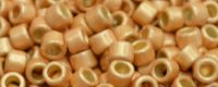 TOHO Aiko Precision Cylinder Bead. Rose Gold Galvanized Matte PermaFinish TB-PF551F (image for) TOHO Aiko Precision Cylinder Bead. Rose Gold Galvanized Matte PermaFinish TB-PF551F