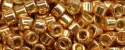 (image for) TOHO Aiko Precision Cylinder Bead. Rose Gold Galvanized PermaFinish TB-PF551