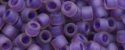 (image for) TOHO Aiko Precision Cylinder Bead. Purple Lined Amethyst Matte TB-928FM