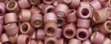 (image for) TOHO Aiko Precision Cylinder Bead. Rose Galvanized Matte PermaFinish TB-PF553F