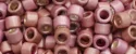 (image for) TOHO Aiko Precision Cylinder Bead. Rose Galvanized Matte PermaFinish TB-PF553F