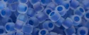 (image for) TOHO Aiko Precision Cylinder Bead. Royal Blue Lined Sapphire Rainbow Matte TB-189FM
