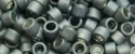 (image for) TOHO Aiko Precision Cylinder Bead. Silver Grey Galvanized Matte PermaFinish TB-PF565F