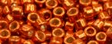(image for) TOHO Aiko Precision Cylinder Bead. Sun Burnt Orange Galvanized PermaFinish TB-PF562